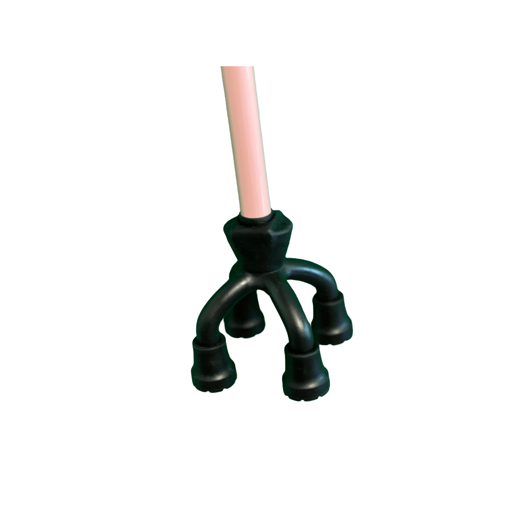 Subtle Autumn Floral Adjustable Walking Cane | Small Quad Base, Limited Edition - Canes Galore - Canes Galore