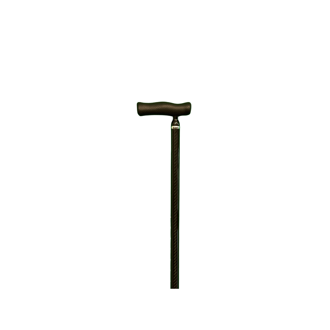 Soft Grip Black Offset Adjustable Walking Cane | Sleek & Stylish - Canes Galore - Canes Galore