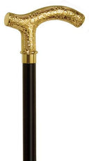 Firenze 18K Gold Plate over Nickel Fritz Walking Stick 36