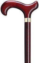 Burgundy Hardwood Derby Wood Walking Cane, Men's 36