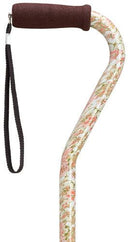 Floral Offset Adjustable Cane 30-39