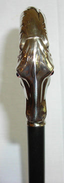Alpacca Horse Head Crook on Black Maple Shaft, Men's 36