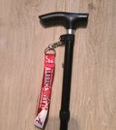 The University of Alabama- Black Walking Cane with Themed Wrist strap
