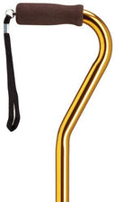 Ladies Golden Offset Cane, adj 30-39