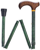 Colored Granite Travel Folding Adjustable Walking Cane 33-37