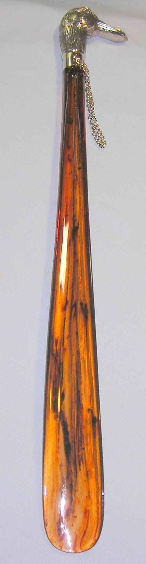 Silver Nickle Duck Head, Tortoiseshell Shoe Horn, 20