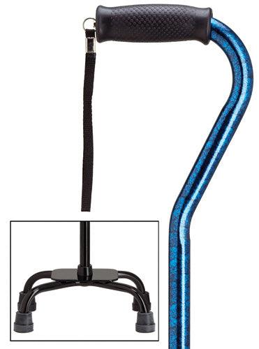 Blue Granite Quad Cane, Large base, 30-39