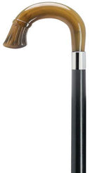 Unisex Crook Handle with Crown Nose, Horn 36