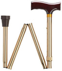 Solid Bronze Travel Folding Adj Cane 33-37