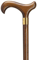 HOUSE Walnut hardwood Ladies Derby, brass collar 36