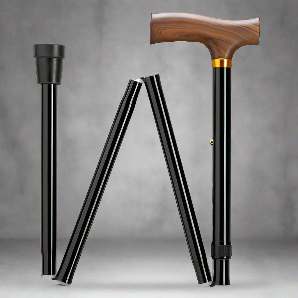 Extra Tall Fritz Folding Adjustable Cane 39-43" | Travel Ready - Canes Galore - Canes Galore