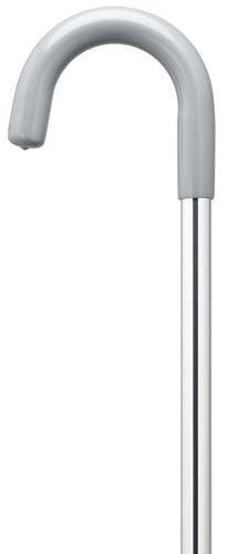 EXTRA TALL Chrome Crook Aluminum Walking Cane  7/8