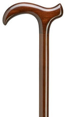 Walnut Derby 'Smart Cane' Unisex Hardwood 36