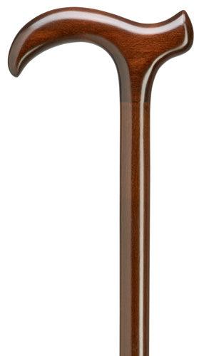 Walnut Derby 'Smart Cane' Unisex Hardwood 36