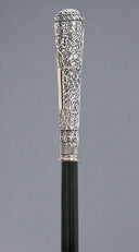 EDWARDIAN STERLING SILVER 925 TALL KNOB Black Shaft 36