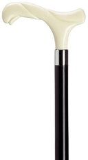 Unisex Rope Derby, White Ivory on Black Wood Shaft 36