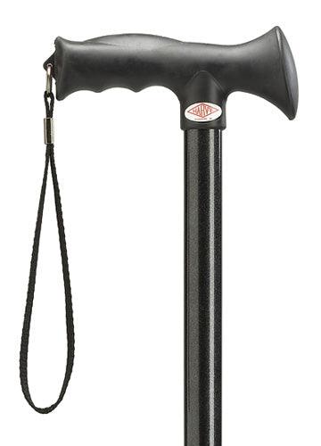 ERGONOMIC Extra Wide molded handle straight adjustable walking cane 30-39