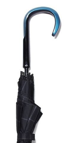 Sculpted Crook Handle Umbrella in Red or Blue