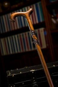 Triple Twist Men's Derby Wood Walking Cane | Scorched Cherry 36