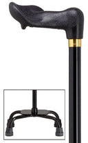 Palm Grip RIGHT Quad Cane, large base 29-38