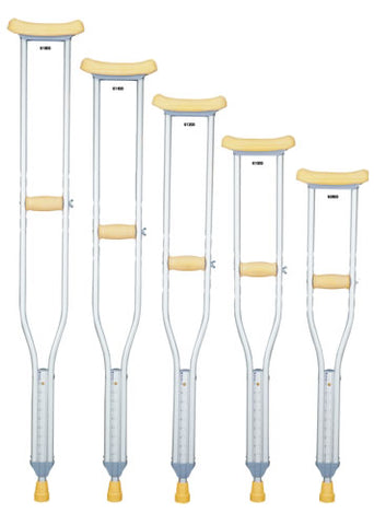 Lofstrand Aluminum Crutches, for adult 5'2