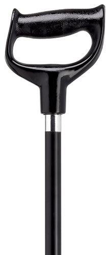 Finger Grip Orthopedic Handle Walking Cane, Black NON-ADJUSTABLE 36