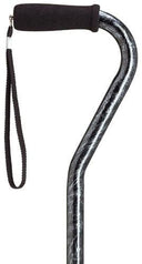 Black Marble Offset Adjustable Cane 30-39