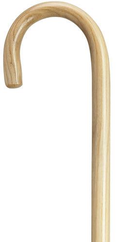 Natural ash wood Walking Cane with round nose - Canes Galore