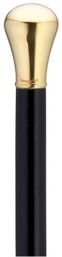 Ladies 14 kt Gold Plated Cap, Genuine Walking Stick - Canes Galore