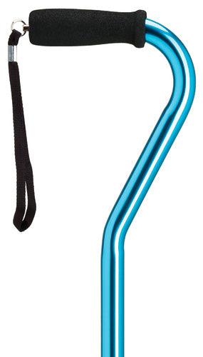 Men's Solid Blue Offset Cane, adj 30-39