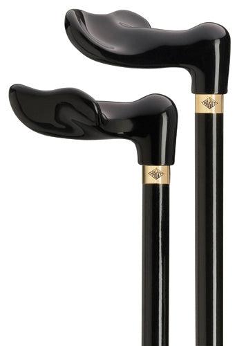 Black Acrylic Palm Grip on Black Hardwood LEFT 36