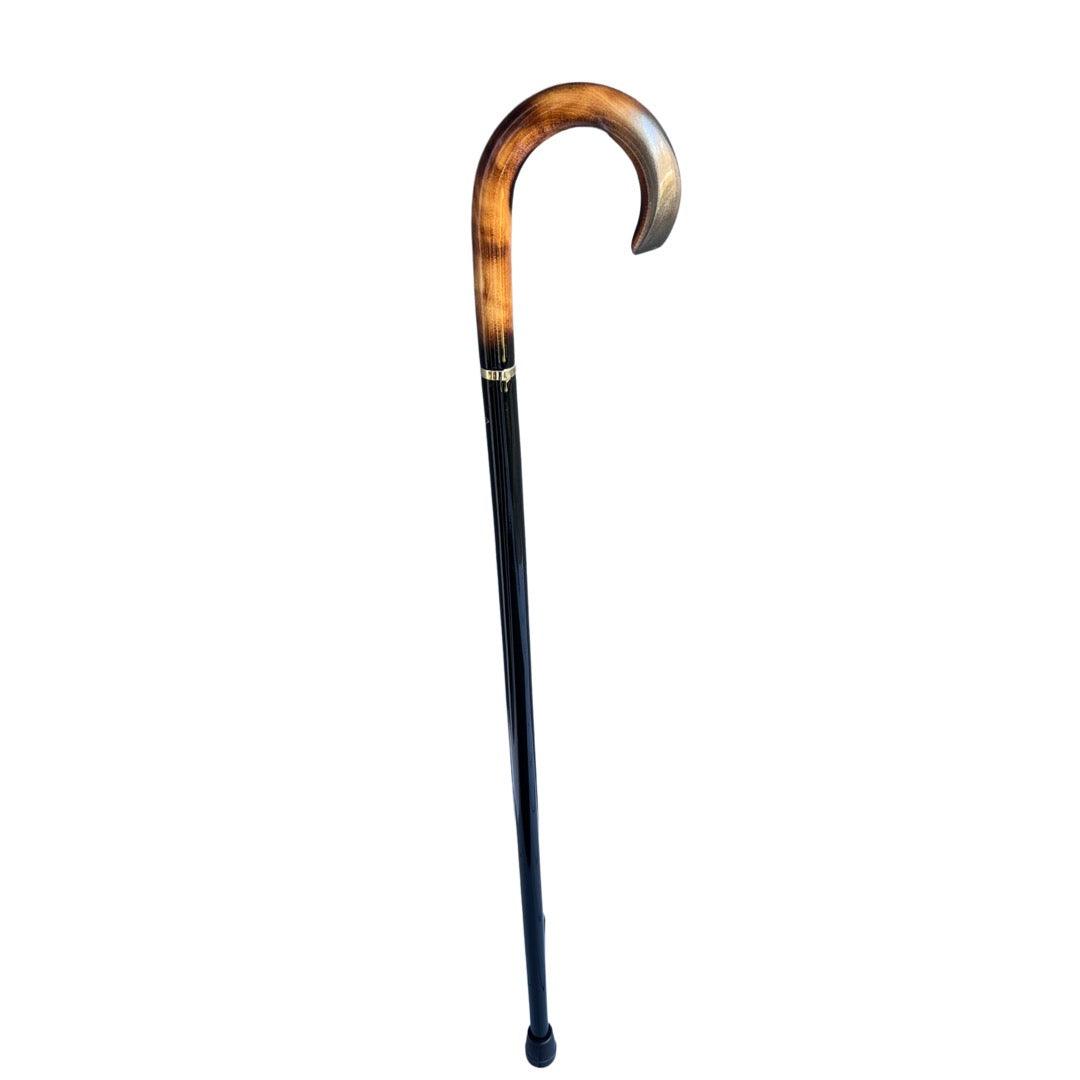 The very Sophisticated Sanded Nose Crook Handle Walking Cane is made with maple wood with a sanded nose crook handle