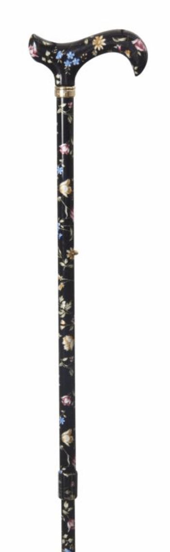 TEA PARTY DERBY, BLACK FLORAL