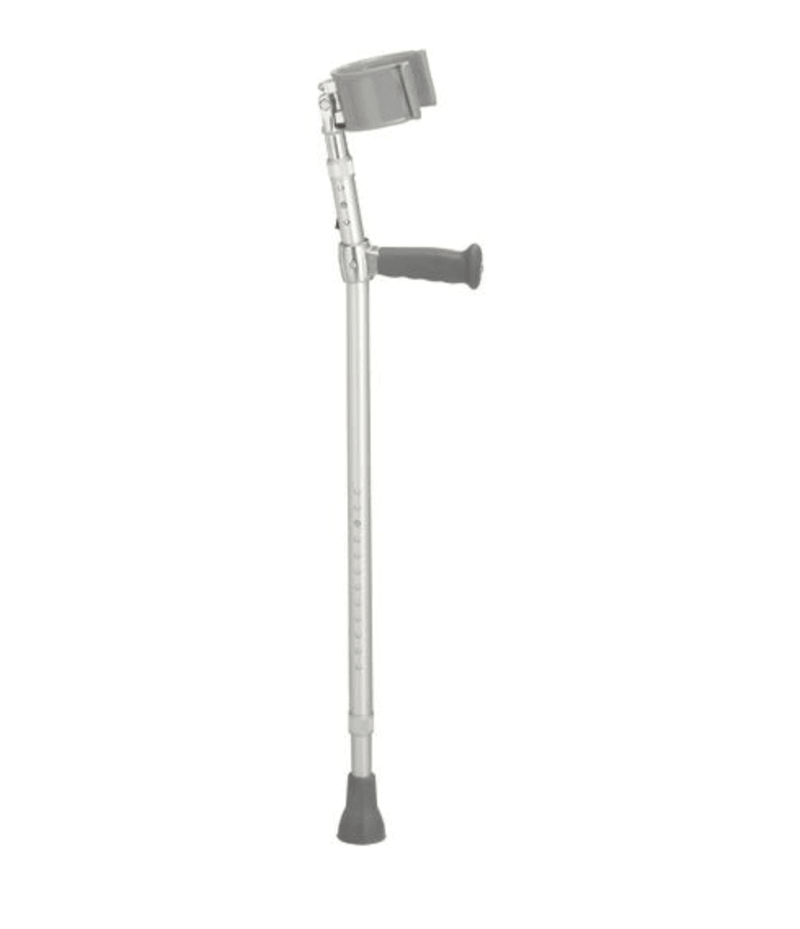 Front Open Stainless Steel Crutch, adult extra tall 33-41" - Canes Galore