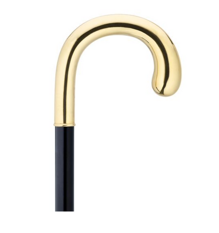 14 kt Gold Plated Bulb-Nose Walking Cane