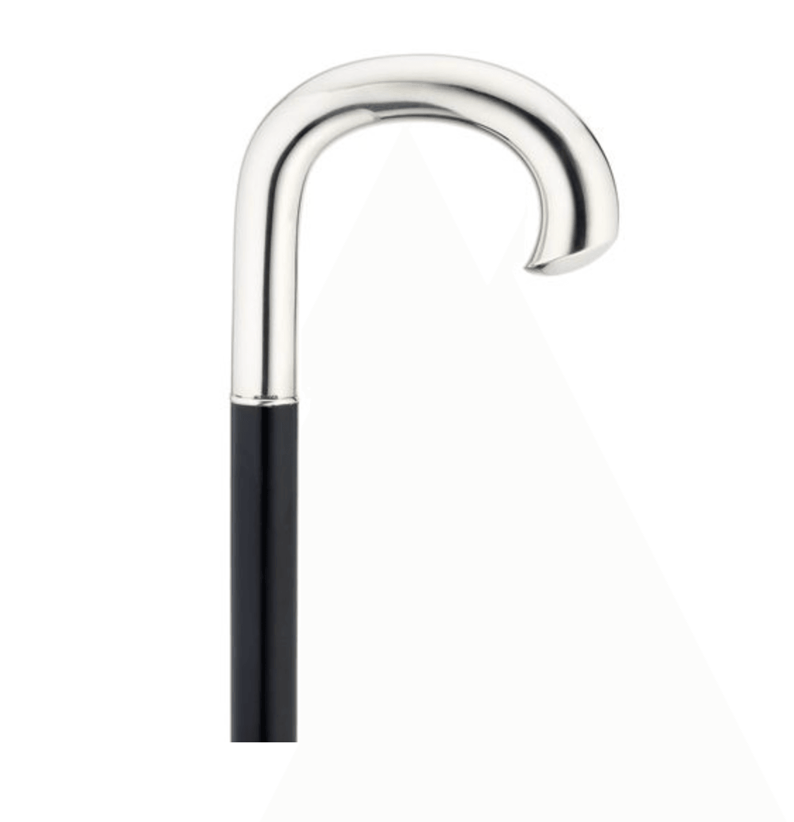Alpacca Slashed Nose Crook Handle, black maple shaft Men's 36