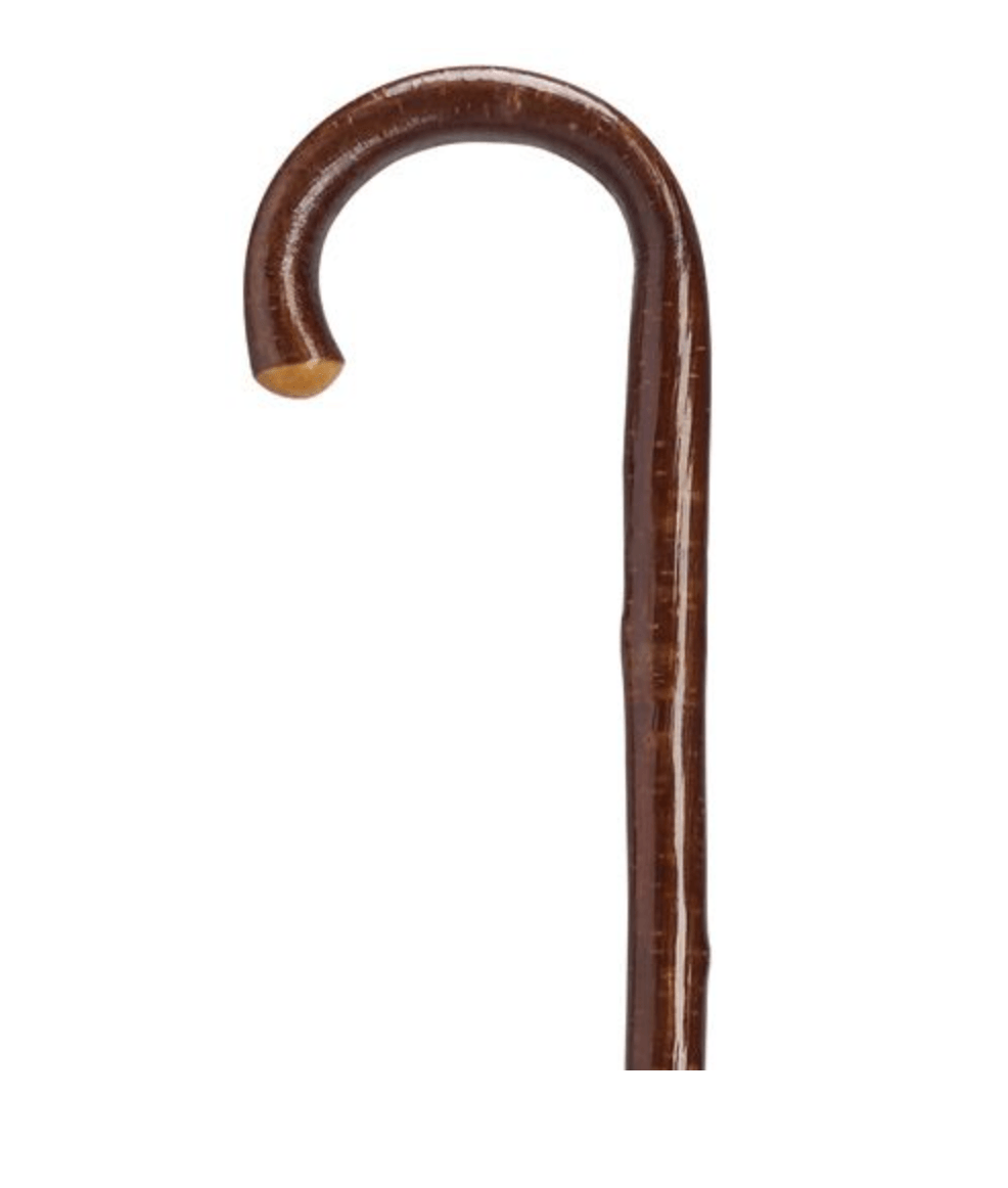 Genuine Hazel Wood Crook, golden color, Men's 36