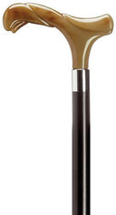 Unisex Rope Derby, Horn on Black Wood Shaft 36
