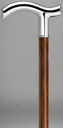 Shiny Chrome Fritz on Cherry Walnut Wood Shaft 36