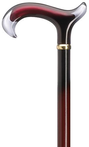 Burgundy & Black Tease Derby, Ladies 36
