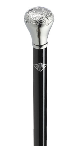 GAMBLER Embossed Chrome Knob Formal Walking Stick 36.5