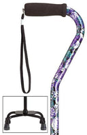 Purple Mauve Quad Cane, large base, 30-39