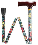 Brown Wood Fritz Folding & Adjustable Walking Cane in 7 Options