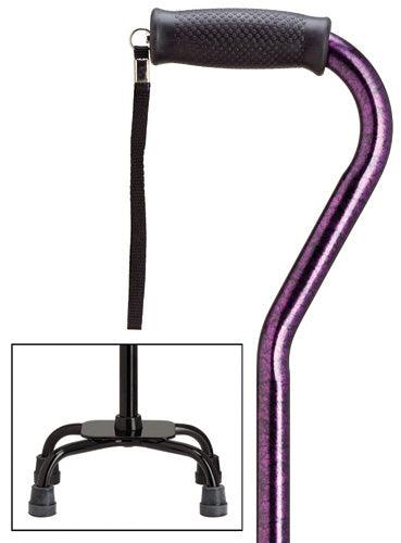 Purple Granite Quad Cane, small base, 30-39