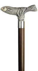 Fish Scrimshaw on Black hardwood shaft 36
