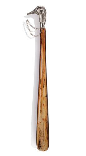 Silver Nickle Duck Head, Tortoiseshell Shoe Horn, 20