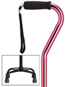 Rose Pink Quad Cane, small black base, 30-39