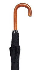 CLASSIC GENUINE MALACCA CROOK BLACK UMBRELLA 35