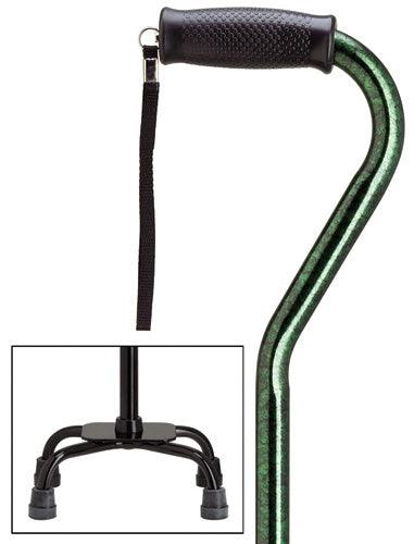 Green Granite Quad Cane, Small base, 30-39