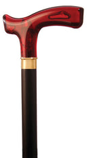 WINE RED CLARET DERBY HANDLE BLACK SHAFT support to 250 lbs, 36